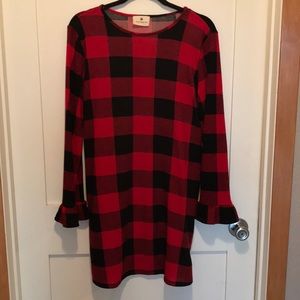 Betsey’s Boutique Buffalo Plaid size Medium Dress